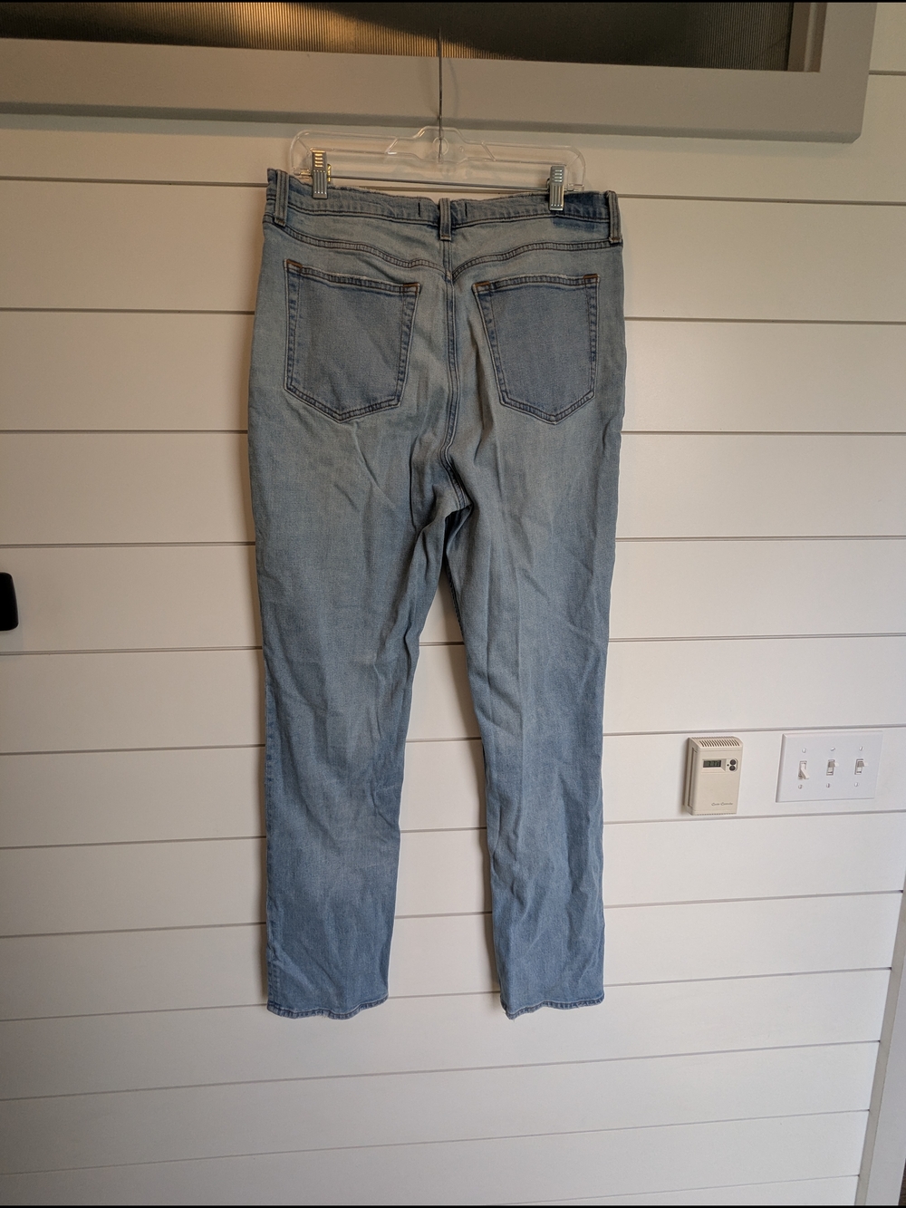 Abercrombie & Fitch 90s Slim Straight Criss Cross Jeans Size 33 / 16 LONG TALL - Picture 5 of 13
